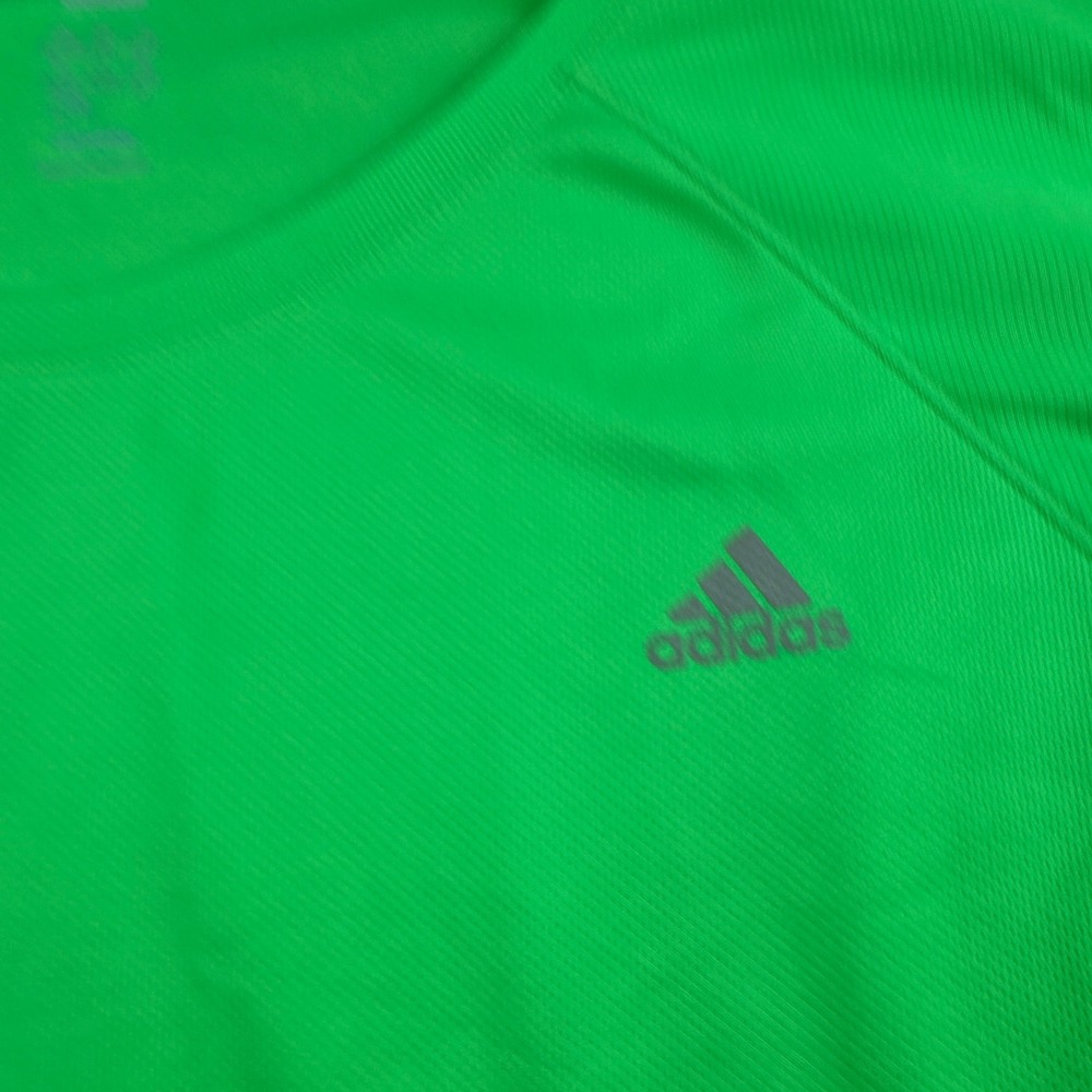 Adidas Climalite Running Shirt Women's XL Green Short Sleeve Athletic Tee - Picture 6 of 8